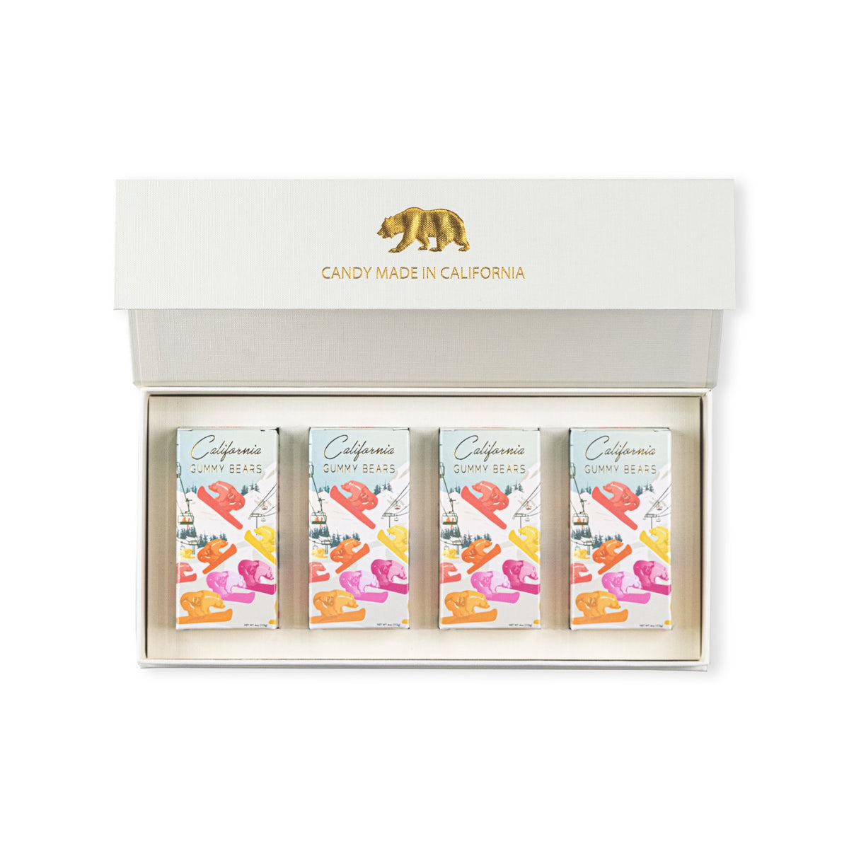 California Holiday Fruit Mix Gift Box Set Festive Gummy Bears