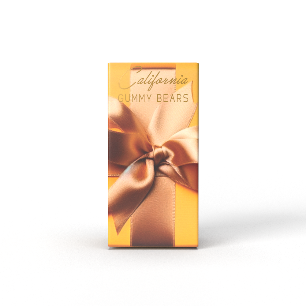 California Gummy Bears Fruit Mix Yellow Bow Box Taste the Season's