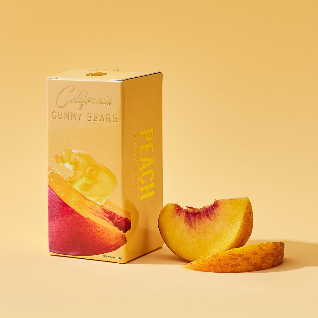 California Gummy Bears - Peach Perfect Gummy Bears - All Natural Candies Gift Box