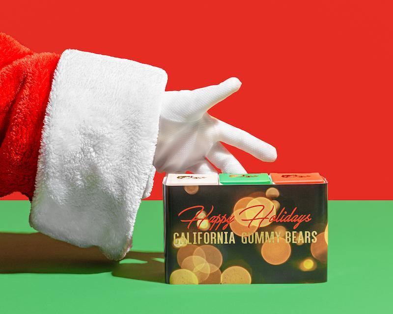 Happy Holidays Gift Box Set - California Gummy Bears - All Natural Candies made in California