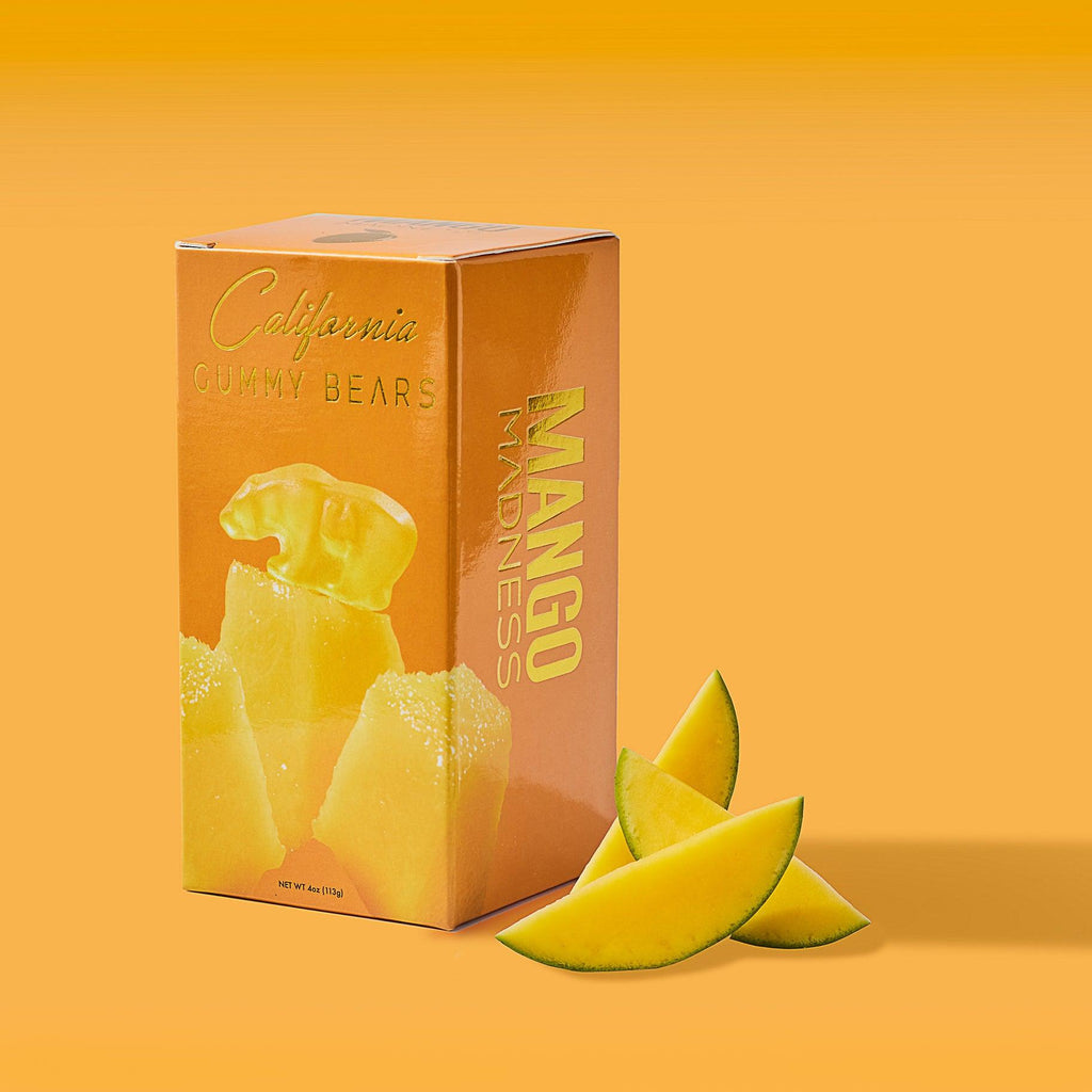 California Gummy Bears - Mango Madness - California Made Candies and Gifts with All Natural Fruits