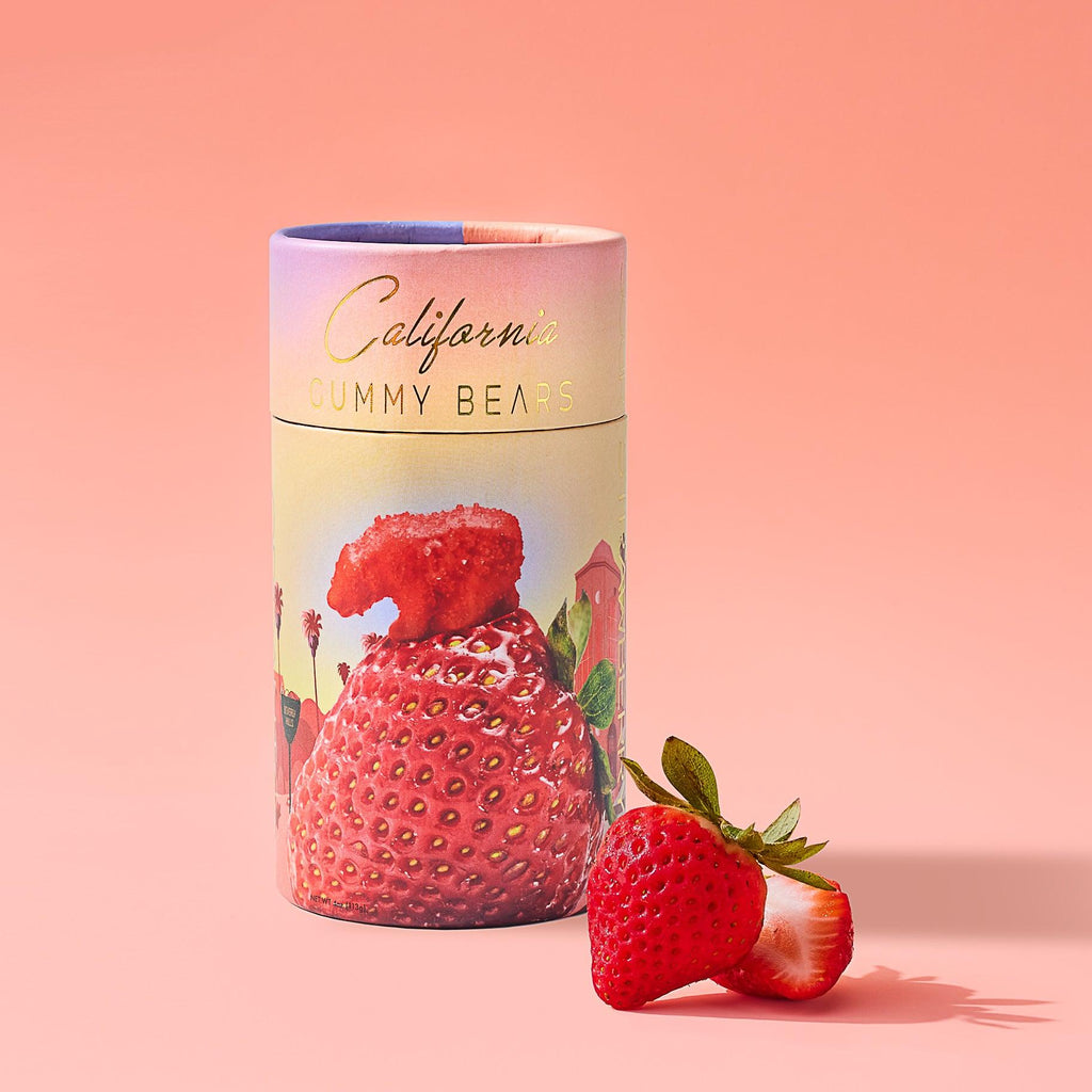 California Gummy Bears - California made candies and gifts - strawberry gummy bears best seller