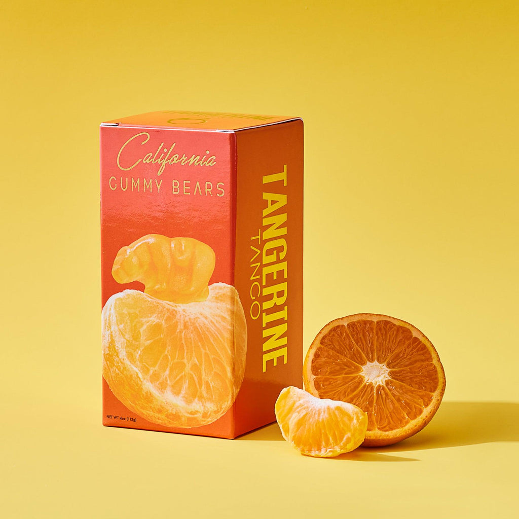California Gummy Bears - Tangerine Gummies - 100% Natural Real Fruit Gummy Bear Gifts