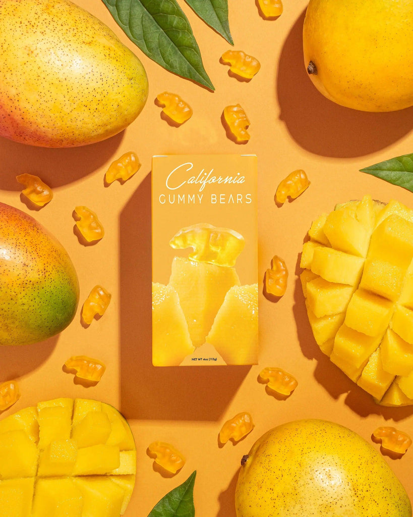 Mango Madness Gummy Bears - California Gummy Bears - Real Fruit Candies and Gummies